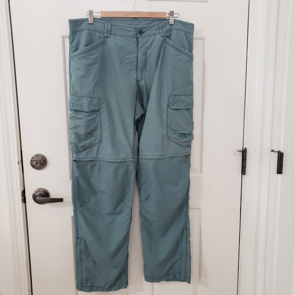 The North Face Men's Teal Cargo Pants - Picture 1 of 12